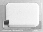 SEM image of Ni/Pd/Au plating on a 100 μm square pad