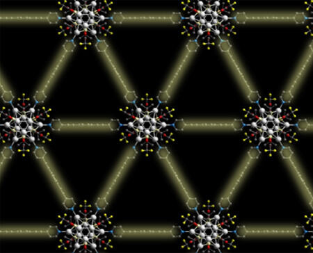 Ag12クラスター集積体の分子モデル