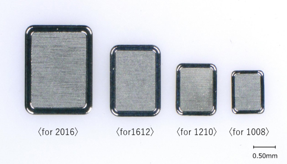 Gold-tin brazing lids for crystal oscillating devices (Window type)