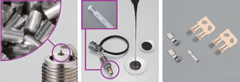 Iridium alloy chip Spark plug, Pt paste Oxygen sensor AMulti-wire brush Throttle airflow meter