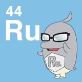 44 Ru ルテニウムのイラスト
